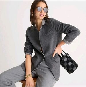 J.Crew Leighton Blazer Jacket In Double Faced Wool